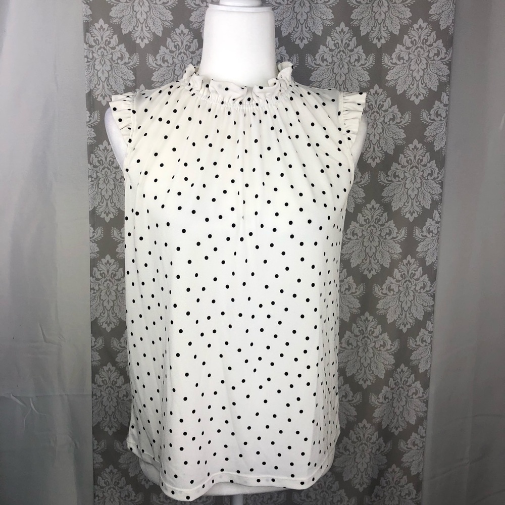 Adrianna Papell ruffle cap sleeve blouse